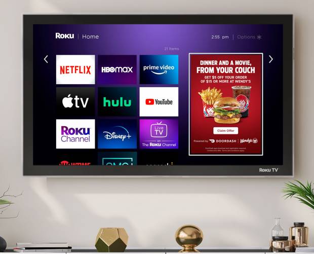 Roku partners with DoorDash for shoppable ads, signs up Wendy's as the first advertiser