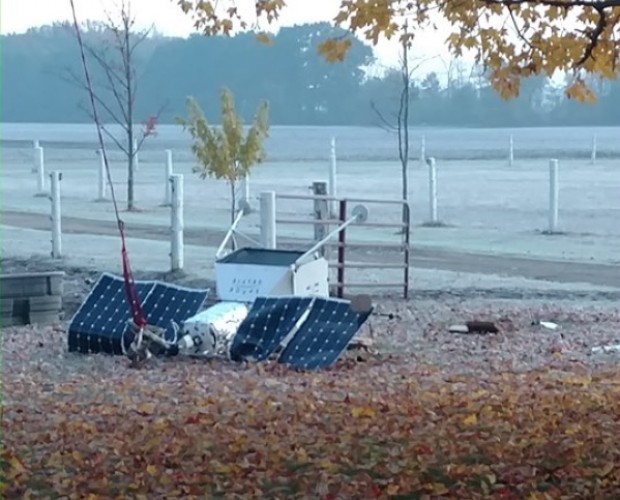 Samsung's 'Space Selfie' satellite crashes down in Michigan farm