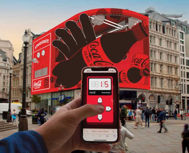 Coca Cola launches AR out-of-home campaign