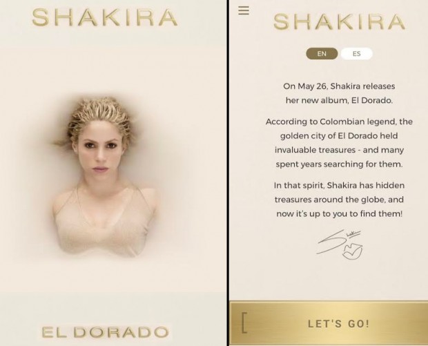 Sony Music wants you to find 'hidden treasures' for Shakira album promotional campaign