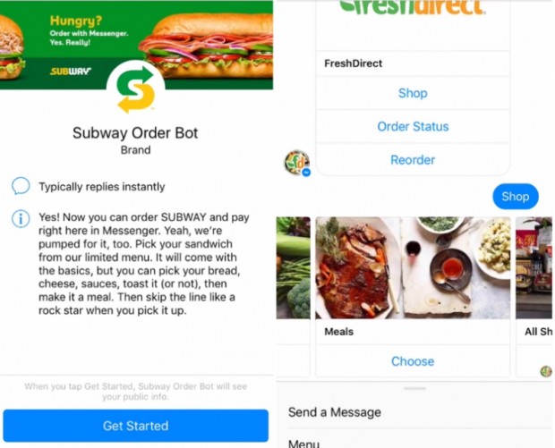 Subway, FreshDirect and The Cheesecake Factory launch Masterpass-enabled Messenger bots
