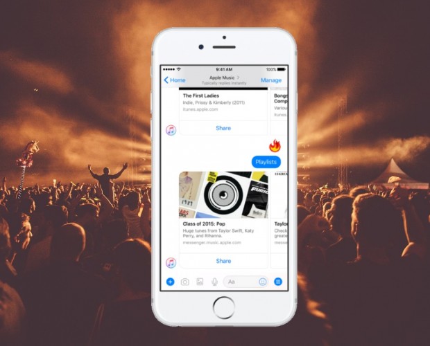 Apple Music launches Messenger bot with full song streaming