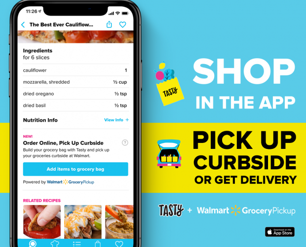Walmart and Tasty partner to launch Shoppable Recipes 